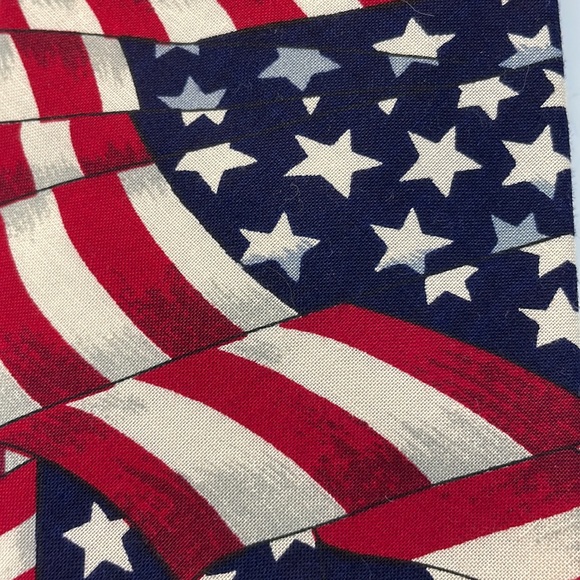 Americana Windsor Patriotic Tie Red White Blue American Flag Necktie - Picture 4 of 10